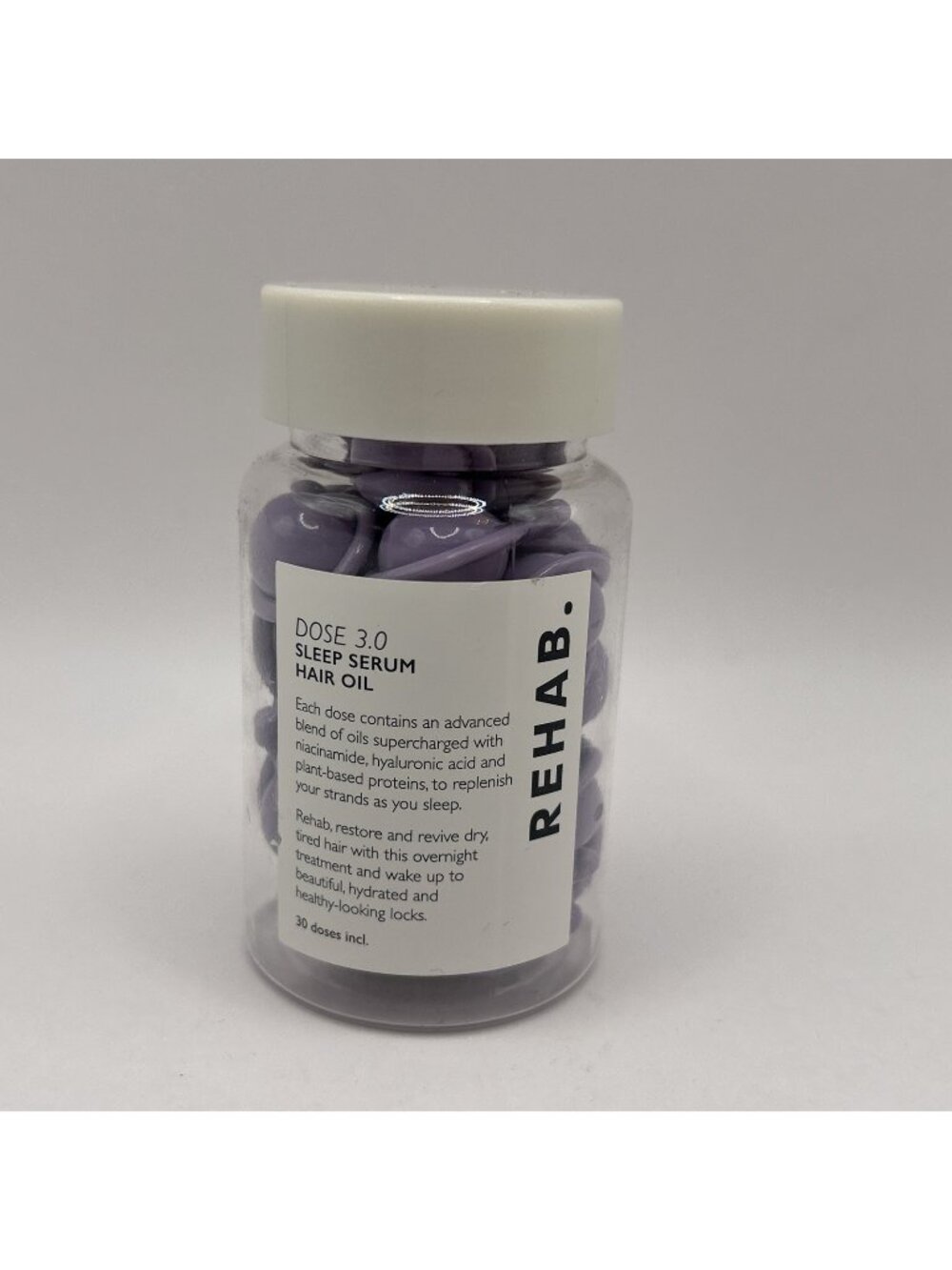REHAB. Dose 3.0 Sleep Serum Hair Oil 30 x 1 ml (1 oz) Full Size NEW Purple Night